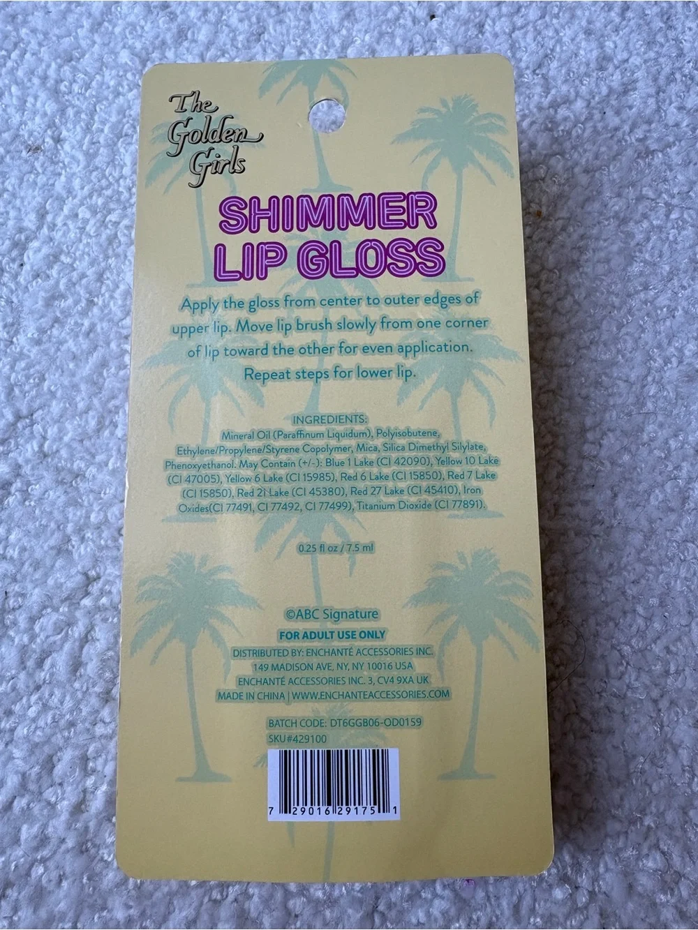 Golden Girls Sophia Shine Shimmer Lip Gloss — Red